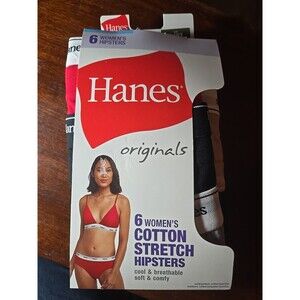Set Hanes Originals Women's Hipster Underwear, 6-Pack 8/xl
